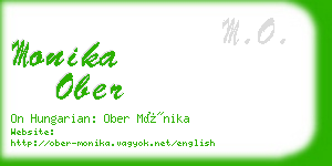 monika ober business card